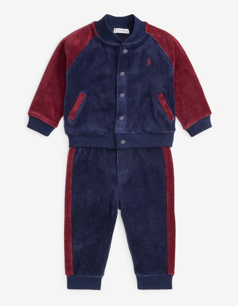 Baby Boys Logo Tracksuit in Navy