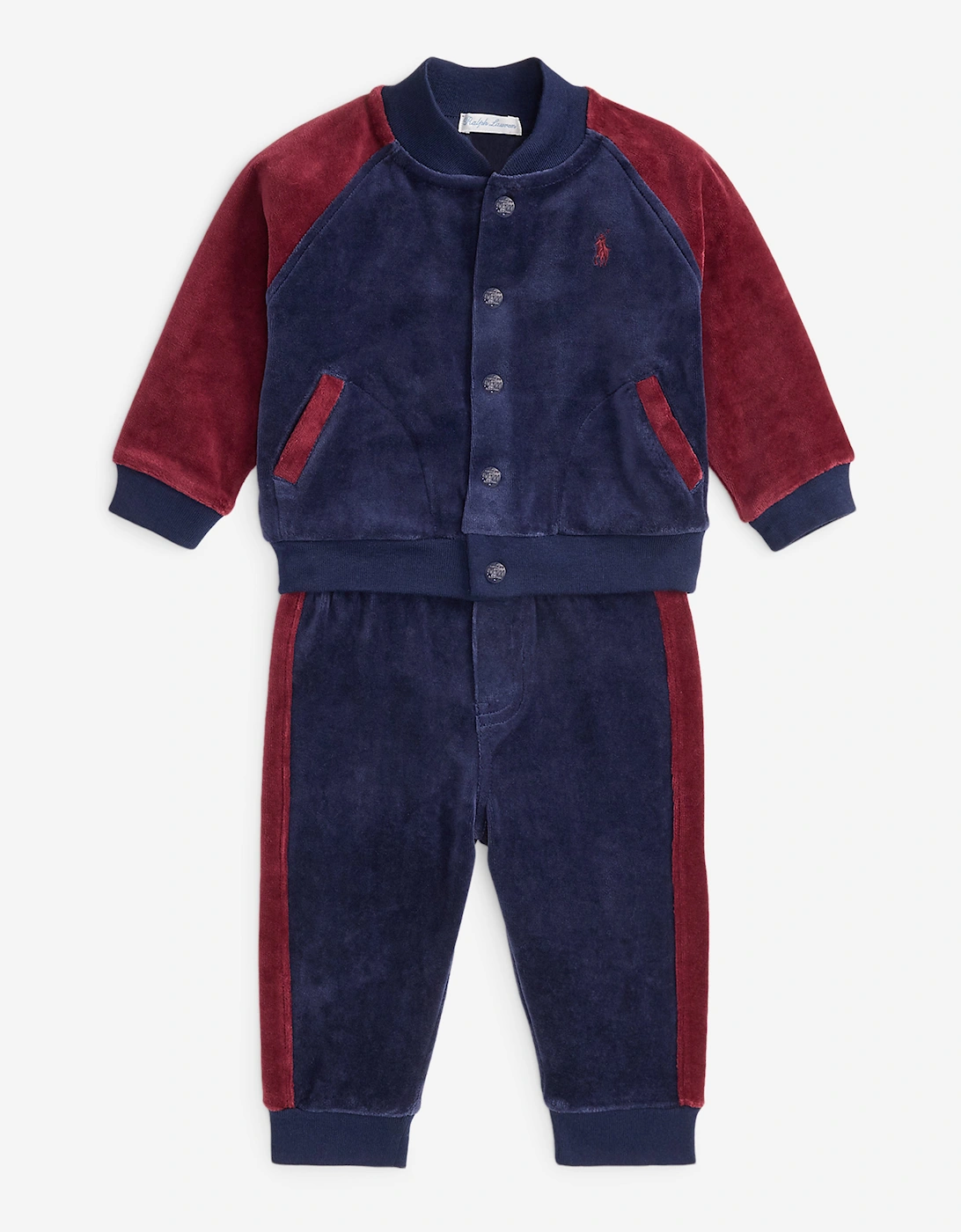 Baby Boys Logo Tracksuit in Navy, 6 of 5