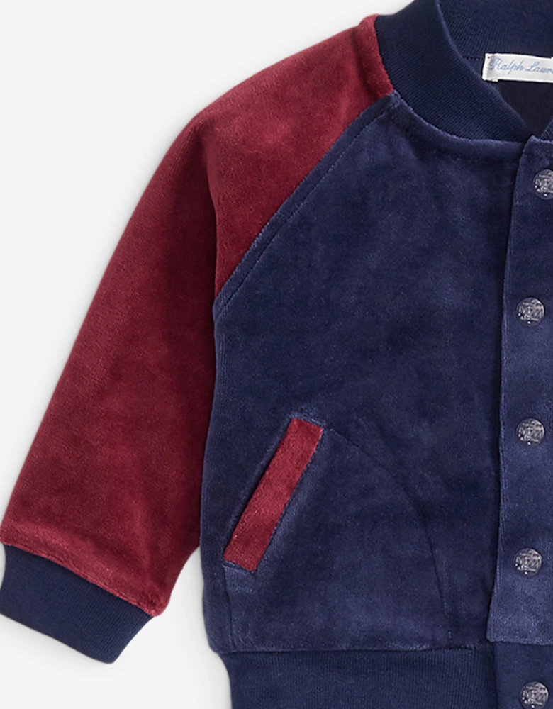 Baby Boys Logo Tracksuit in Navy