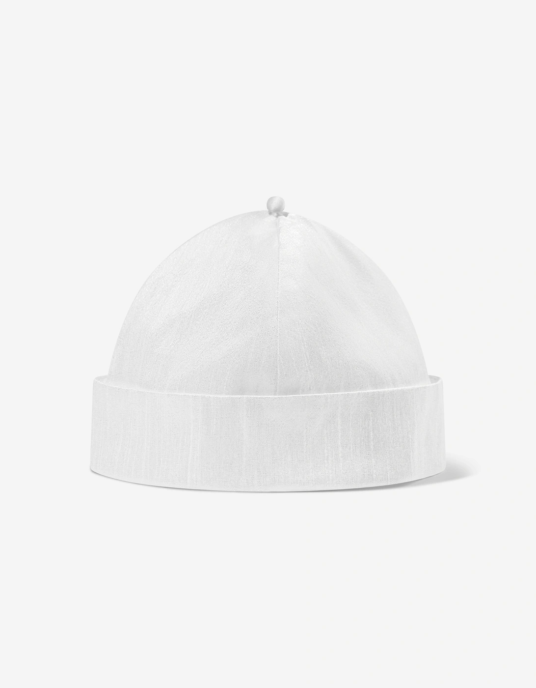 Baby Boys Romper And Hat in White