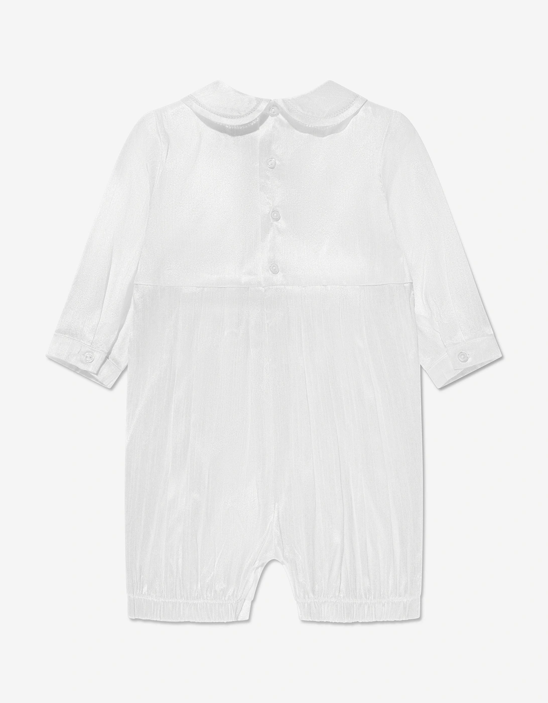 Baby Boys Romper And Hat in White
