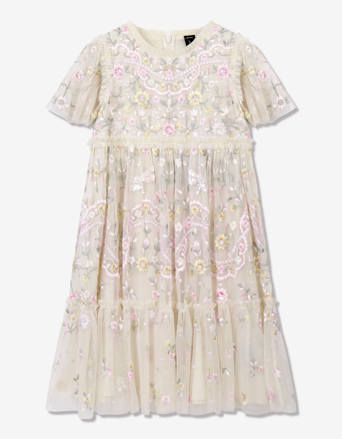 Girls Tulle Dragonfly Dress in Ivory, 6 of 5