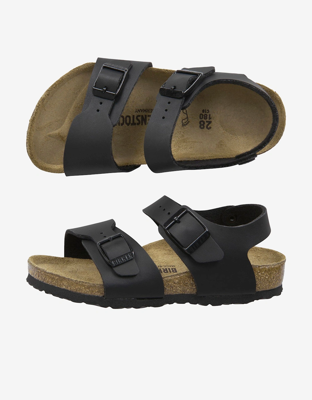 Kids New York Classic Sandals in Black