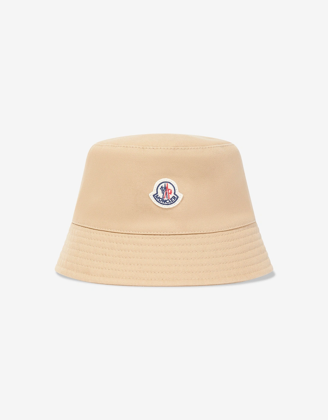 Girl's Moncler Enfant Girls Logo Bucket Hat in Beige - Cream - Size: 6 - 8 yrs