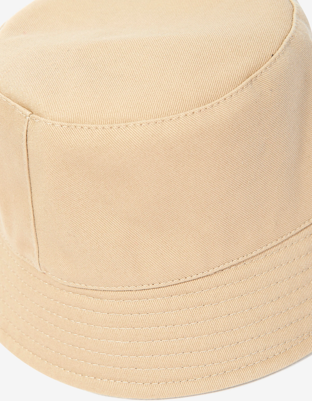 Girls Logo Bucket Hat in Beige