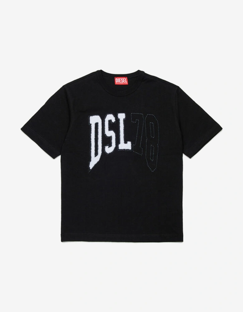 Boys Logo T-Shirt in Black