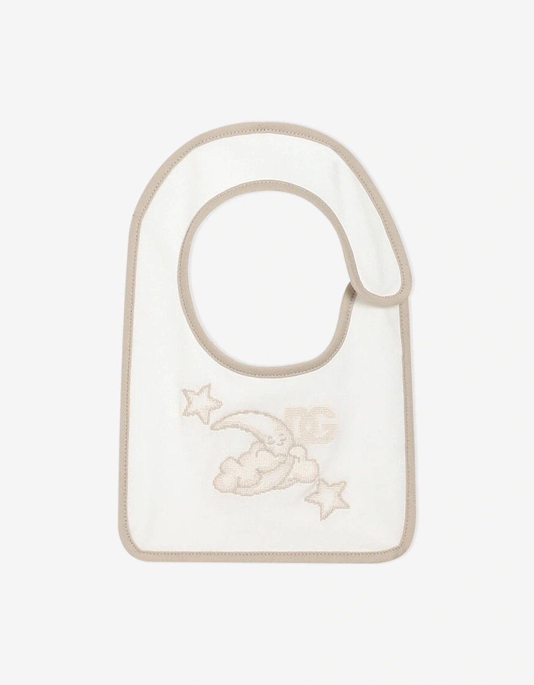Baby Embroidered Logo Babygrow Set in Ivory