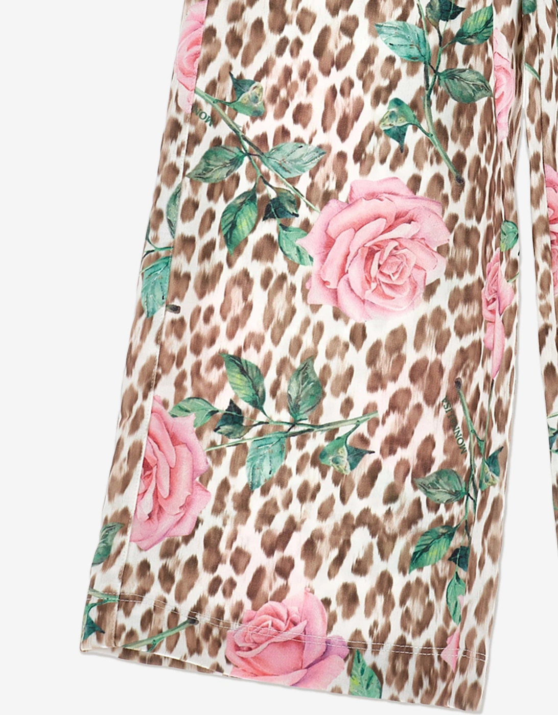 Girls Leopard and Rose Joggers in Multicolour
