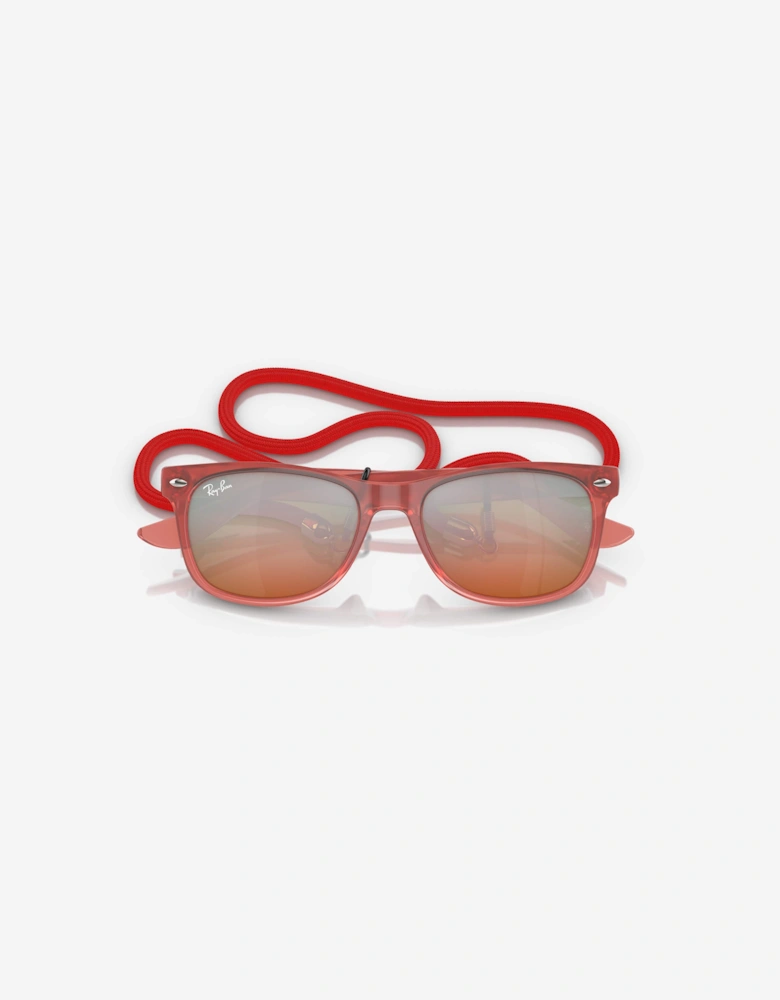 Kids Wayfarer Sunglasses in Red