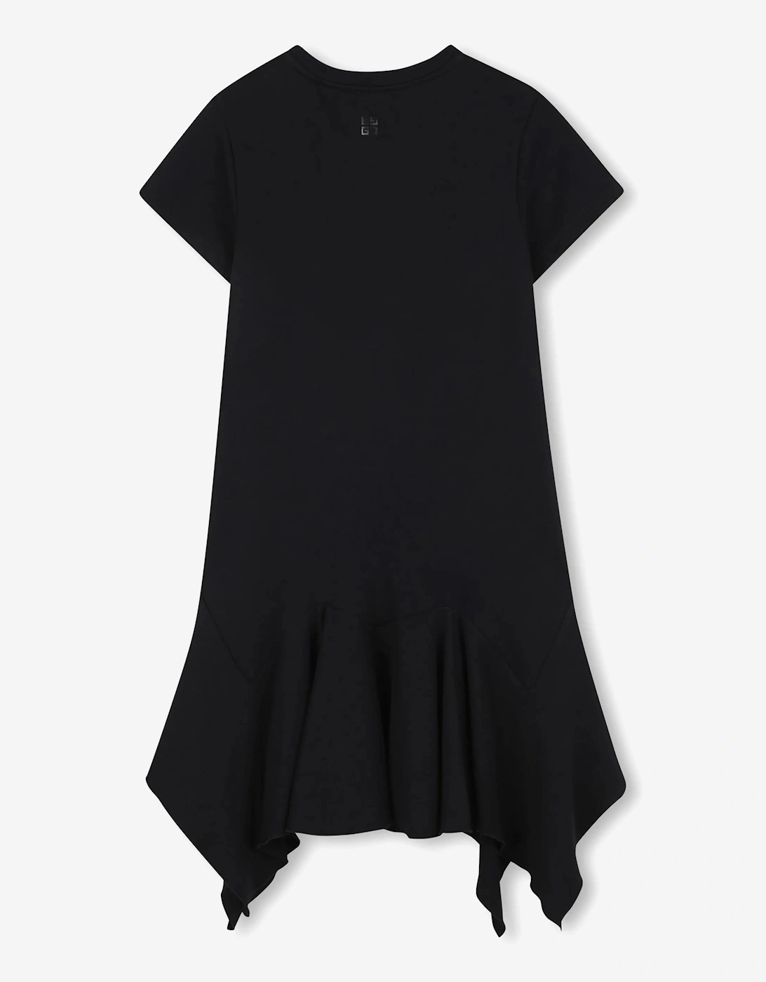 Girls Logo Ruffle Dress in Black