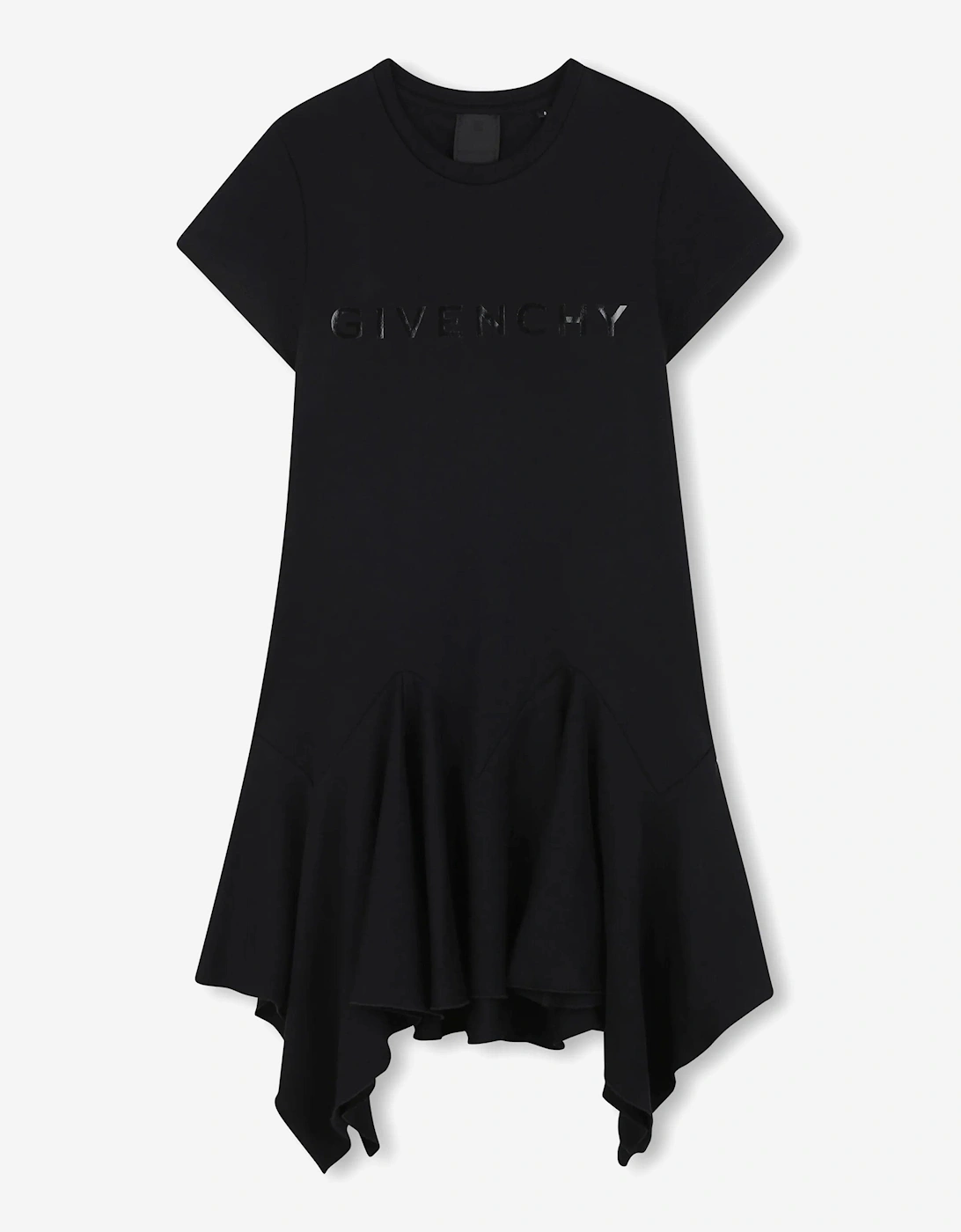 Girls Logo Ruffle Dress in Black, 5 of 4