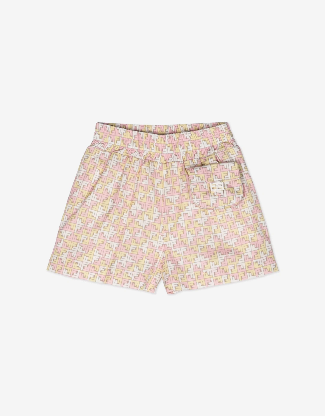 Girls Micro Logo Shorts in Beige, 5 of 4