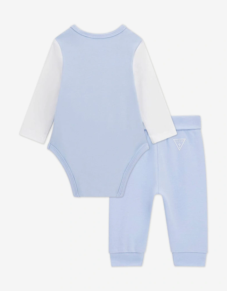 Baby Boys Bodysuit and Pants Set in Blue