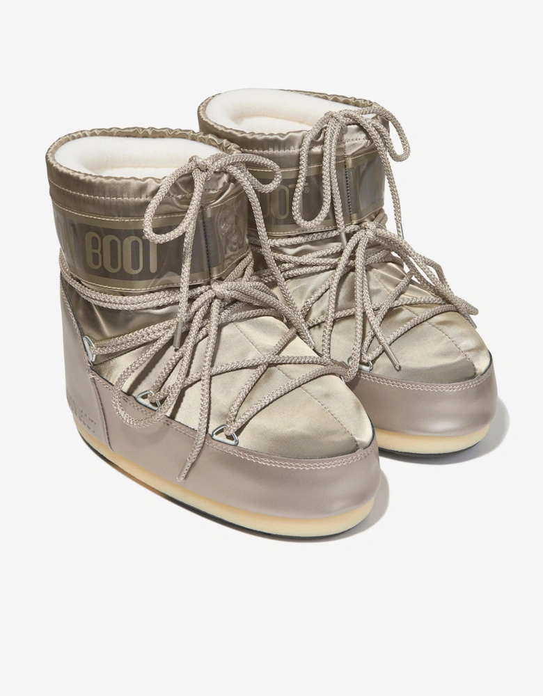 Kids Icon Low Glance Snow Boots in Gold