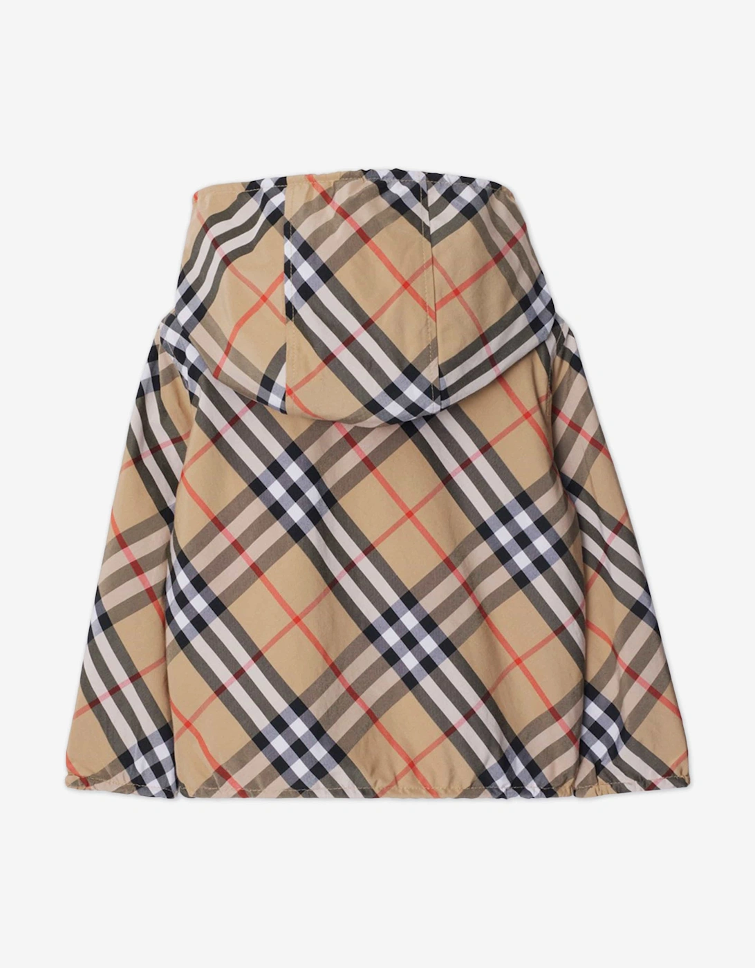 Baby Boys Mini Rufus Check Reversible Jacket in Beige