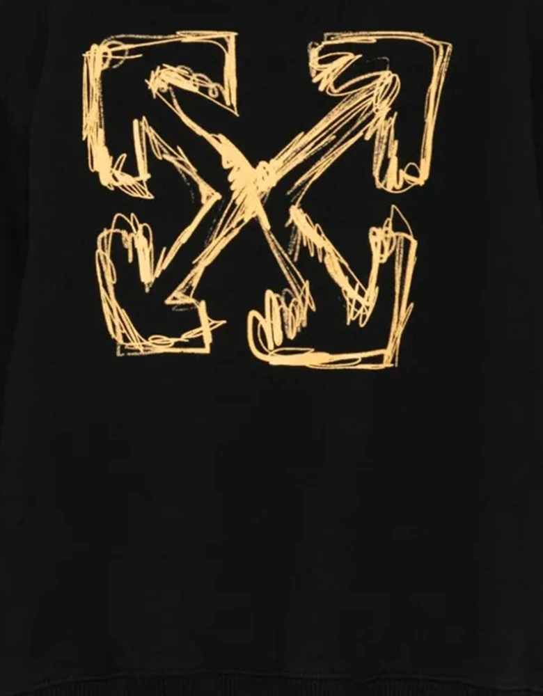 Boys Arrow Sketch Sweatshirt in Black