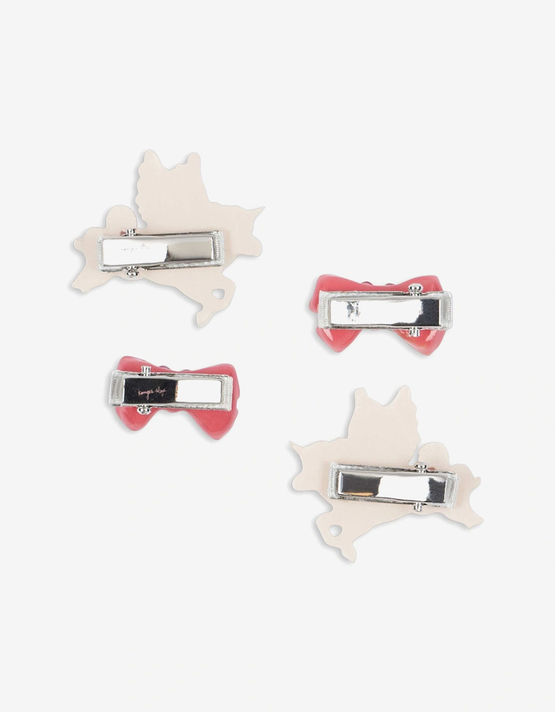 Girls 4 Pack Unicorn Bow hair Clip Set in Pink