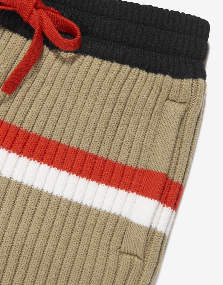 Boys Jaimie Stripe Shorts in Archive Beige
