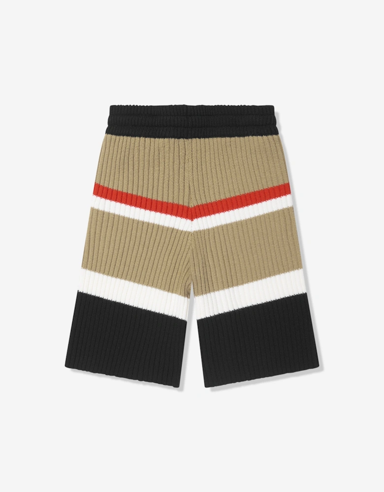 Boys Jaimie Stripe Shorts in Archive Beige