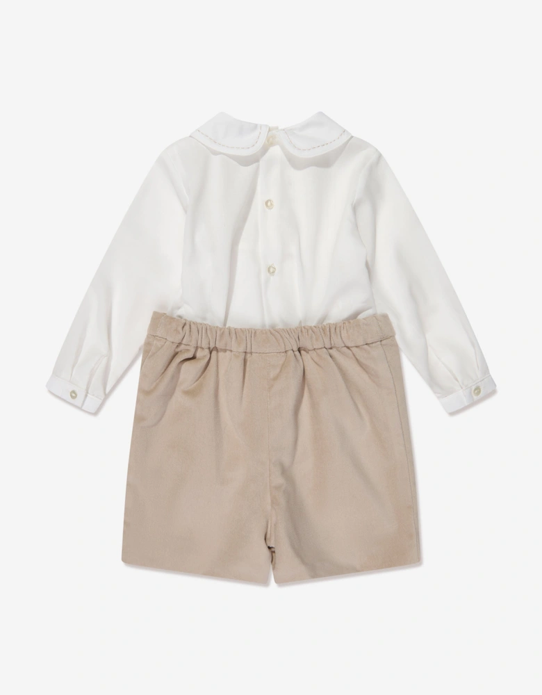 Baby Boys 2 Piece Set in Beige