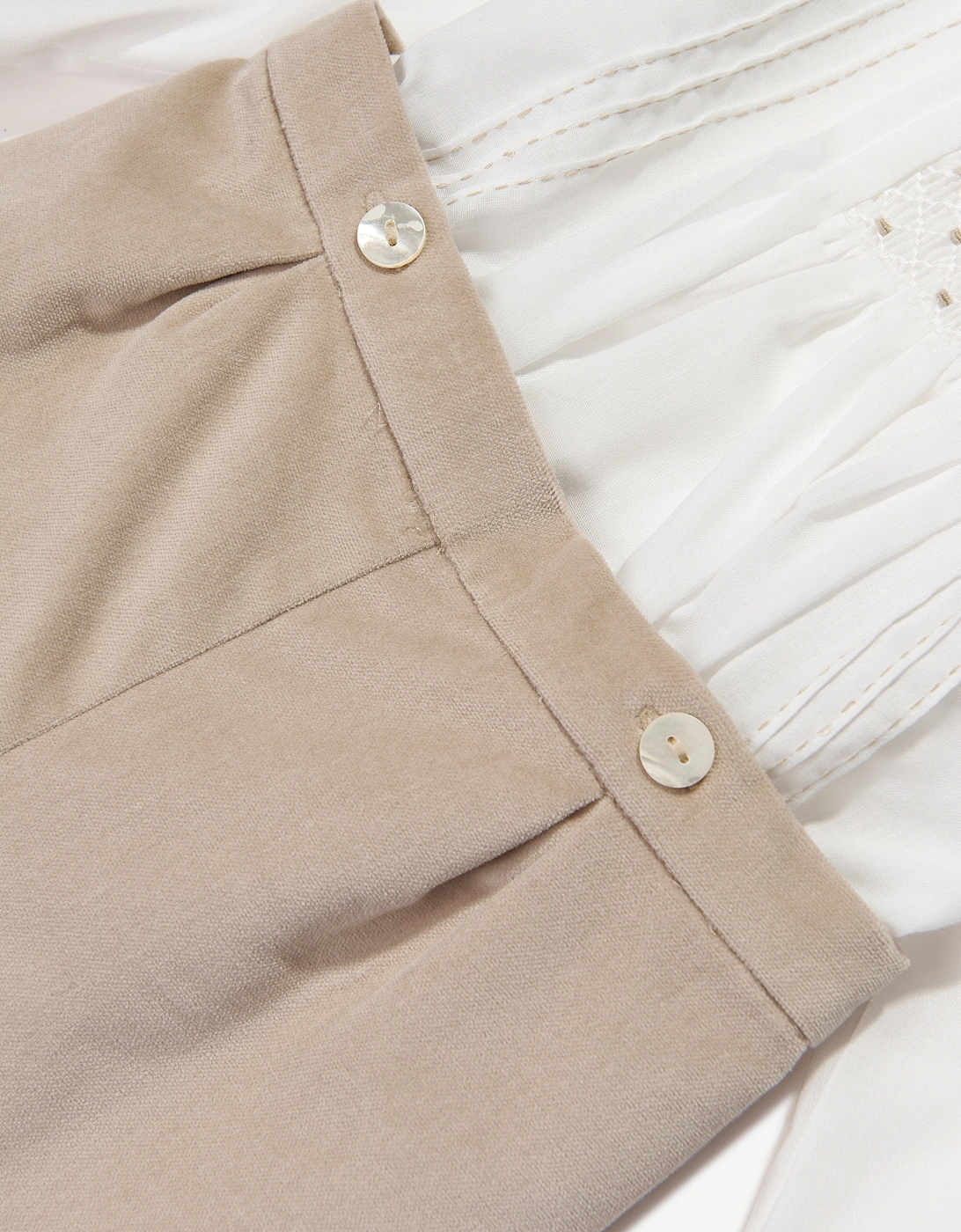 Baby Boys 2 Piece Set in Beige