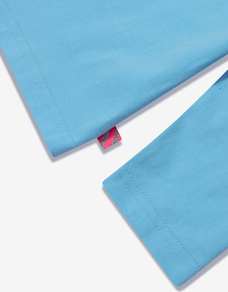 Billieblush Girls Long Sleeve T-Shirt in Blue