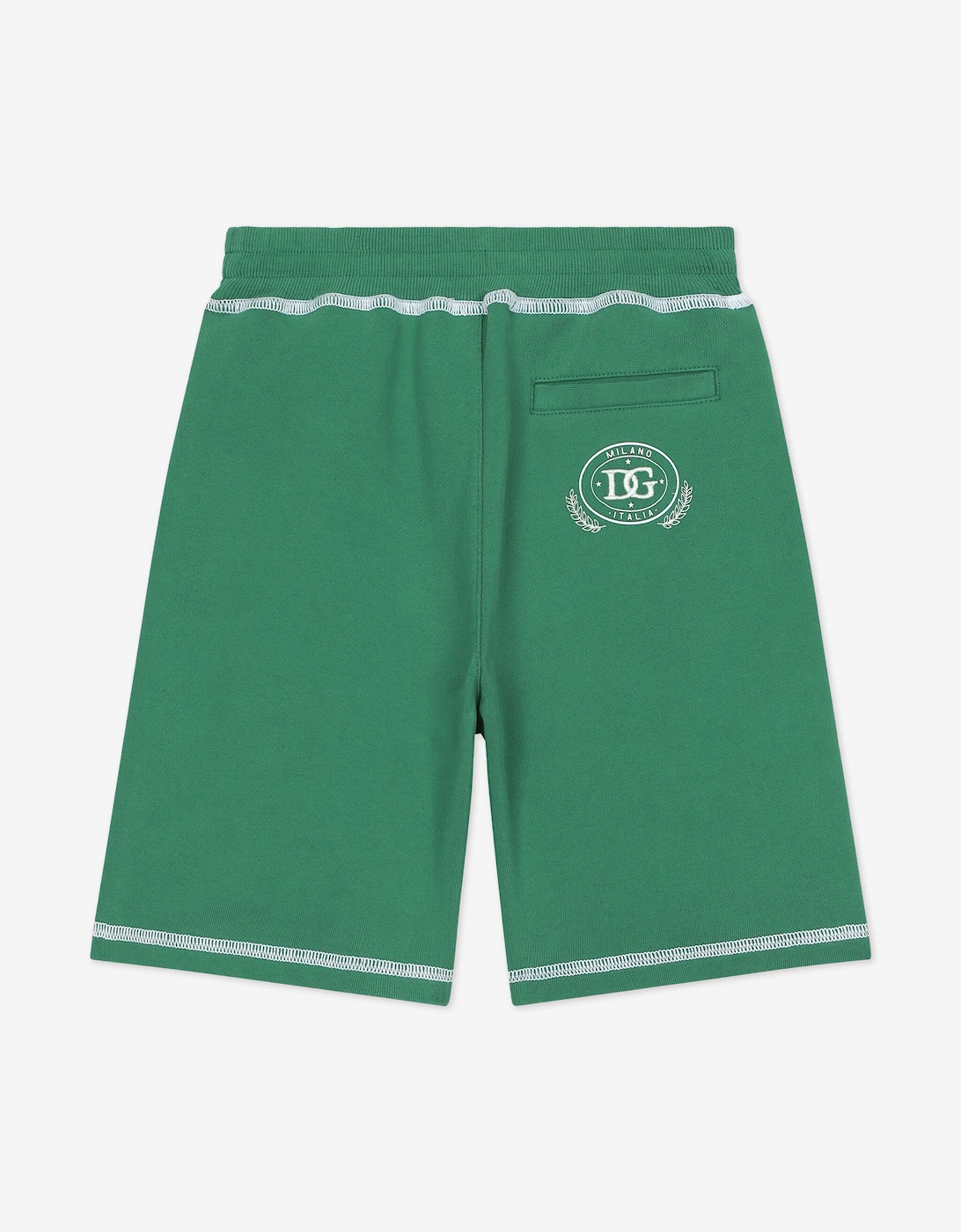 Boys Logo Bermuda Shorts in Green