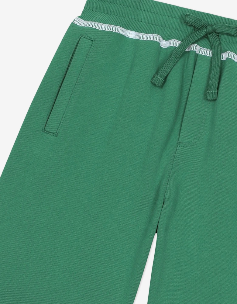 Boys Logo Bermuda Shorts in Green