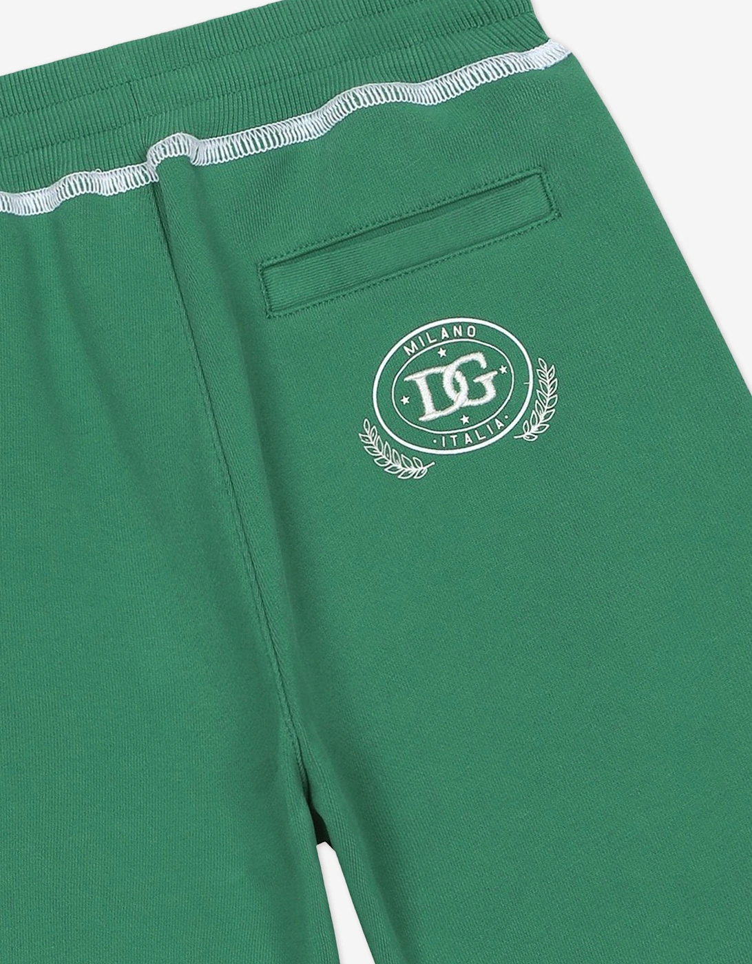 Boys Logo Bermuda Shorts in Green