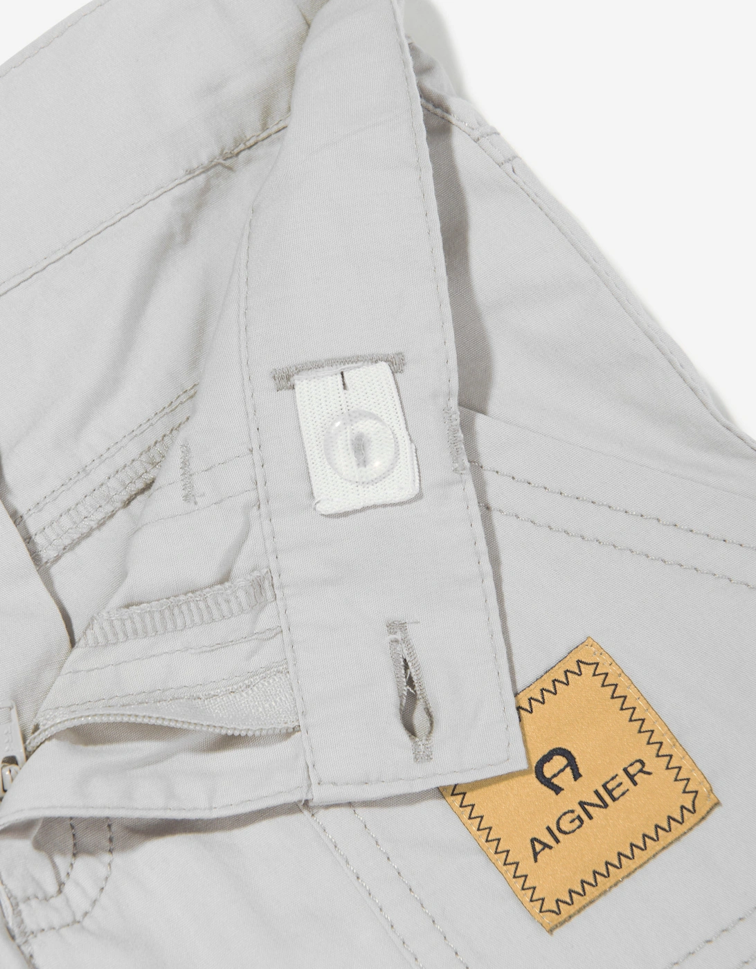 Boys Logo Badge Poplin Shorts in Grey