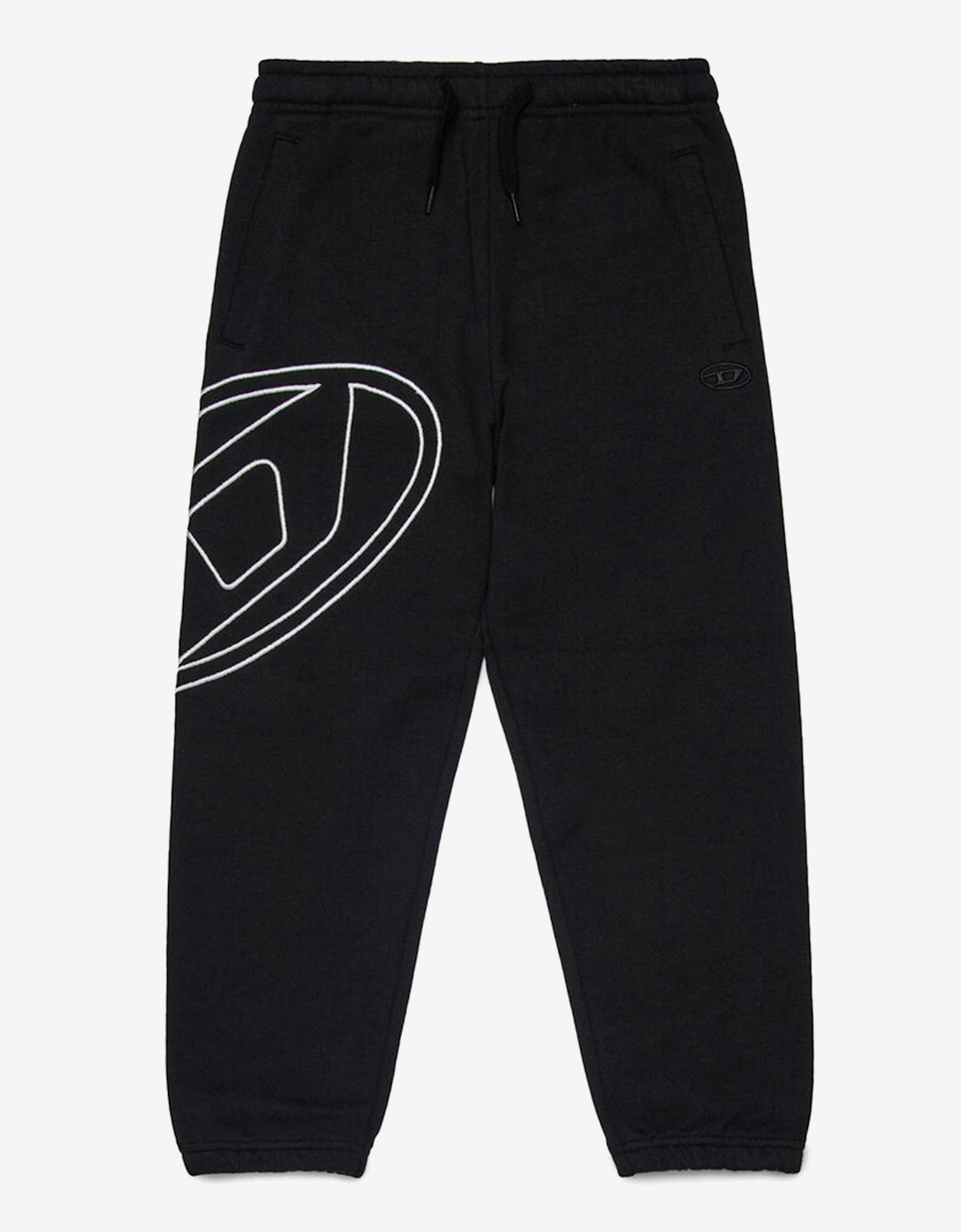 Boys Oval D Logo Joggers in Black, 5 of 4