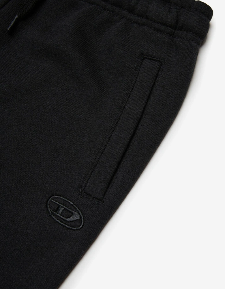Boys Oval D Logo Joggers in Black