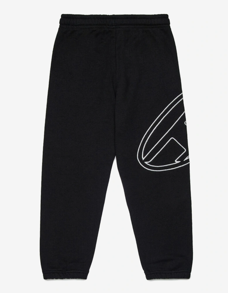 Boys Oval D Logo Joggers in Black