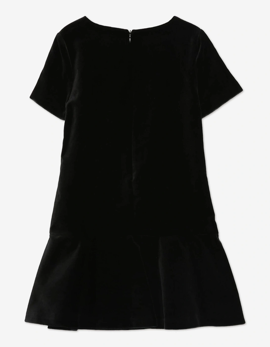 Girls Bow Logo Dress in Black