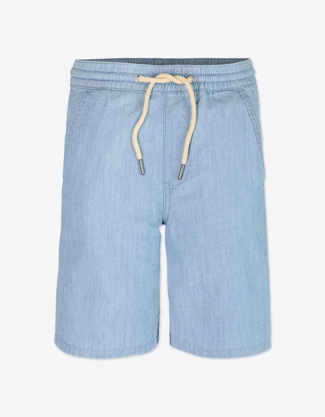 Boys Chambray Shorts in Blue, 5 of 4