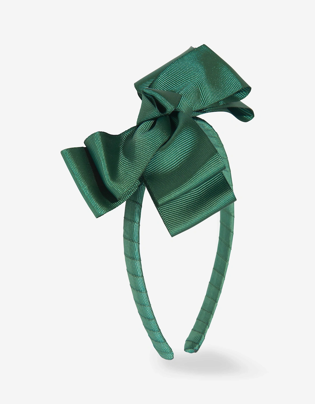 Mama Luma Girls Green 'S Bow Headband In - Size: One Size, Kids