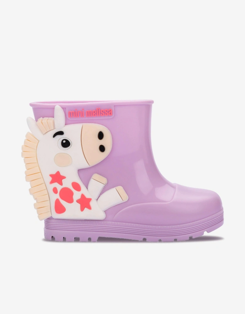 Girls Wonderland Wellies in Purple