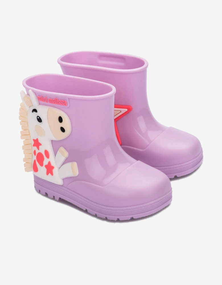 Girls Wonderland Wellies in Purple