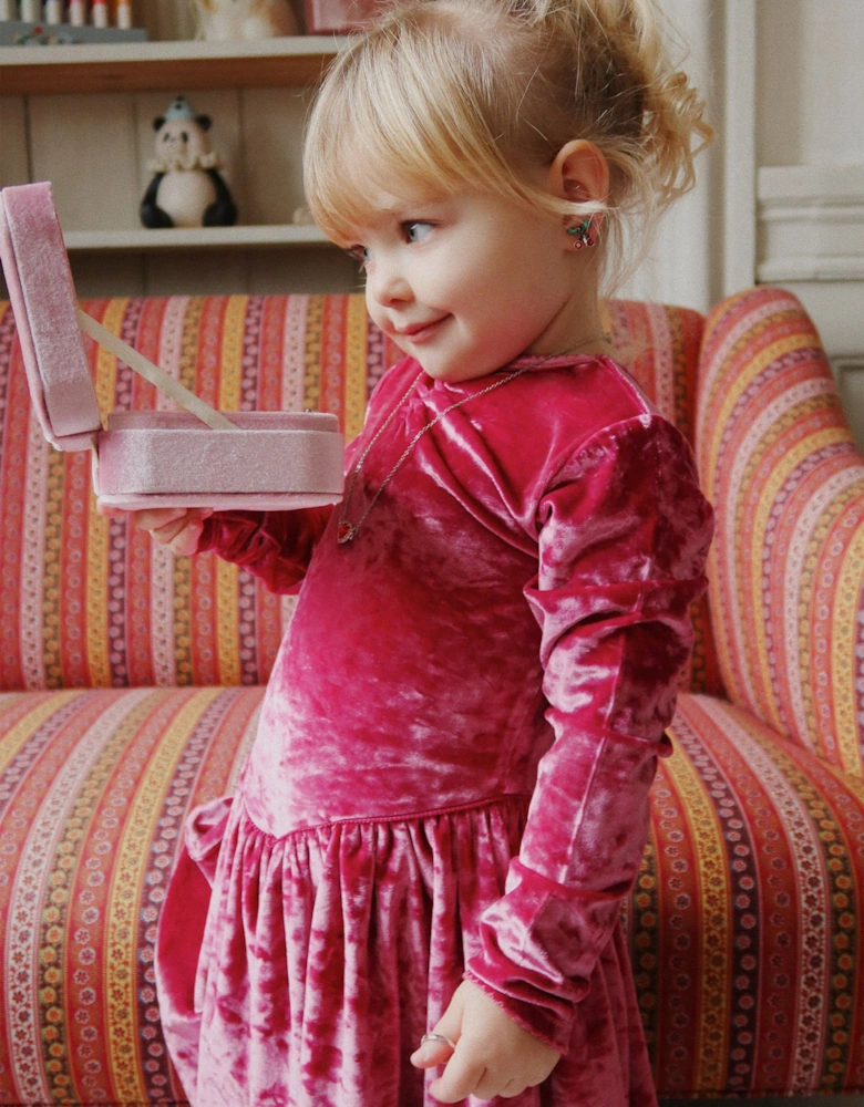 Girls All I Want Jewellery Set With Box in Pink