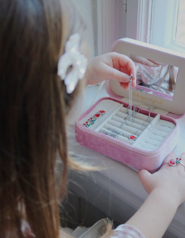 Girls All I Want Jewellery Set With Box in Pink