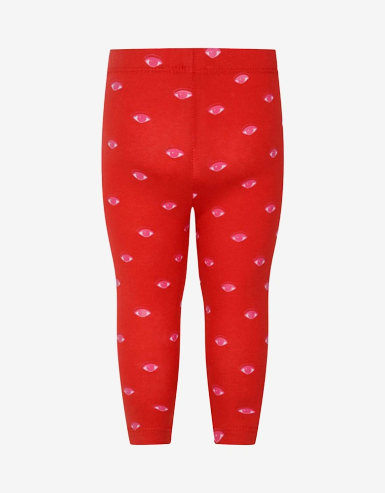 Girls Eyes Print Leggings