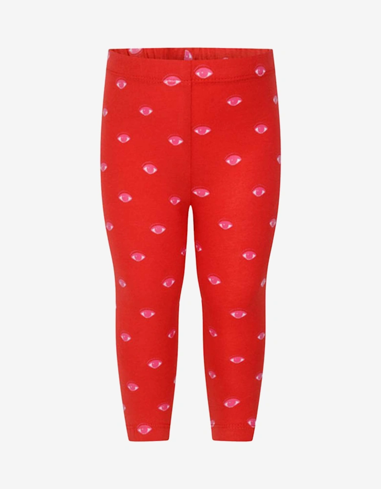 Girls Eyes Print Leggings