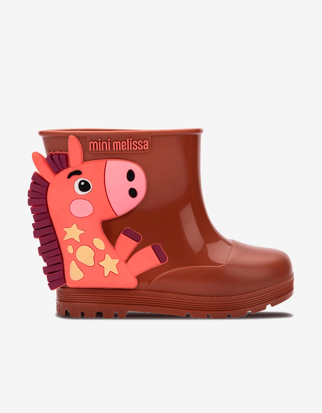 Mini Melissa Kids Wonderland Wellies in Brown - Size: EU 25 - 26 uk 8