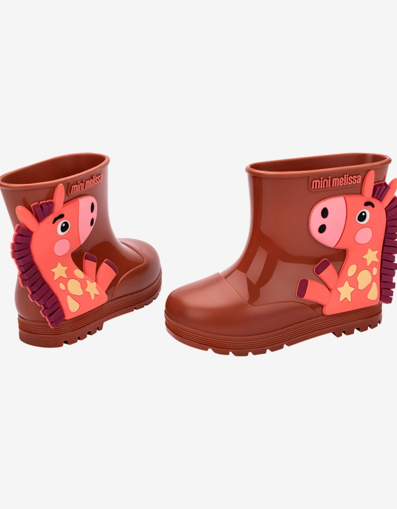 Kids Wonderland Wellies in Brown