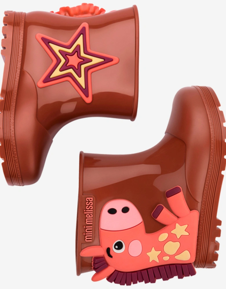 Kids Wonderland Wellies in Brown