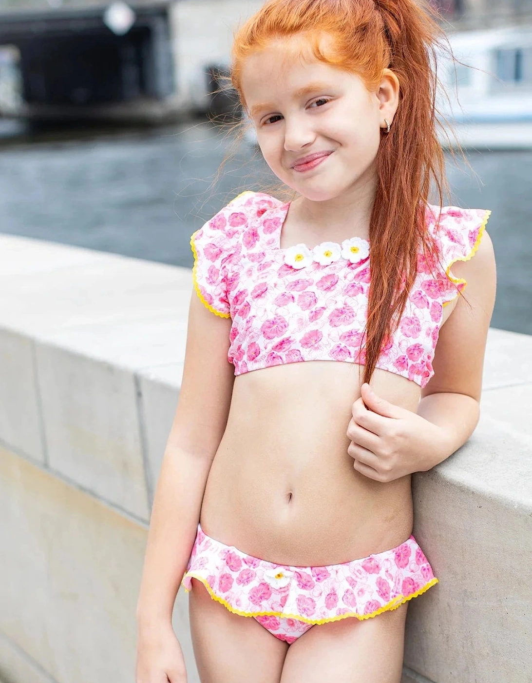 Girls Briar Bikini in Pink