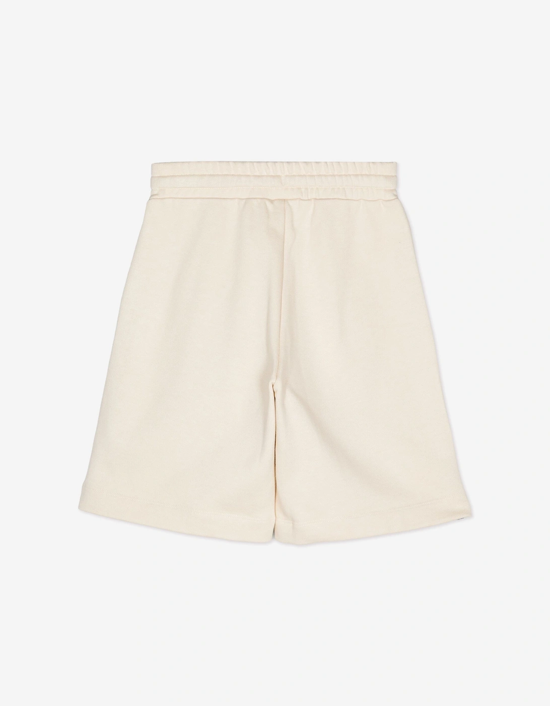 Boys Logo Bermuda Shorts in Beige