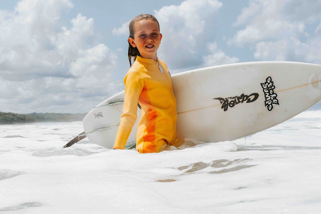 Kids Cub The Lion Wet Suit In Yellow