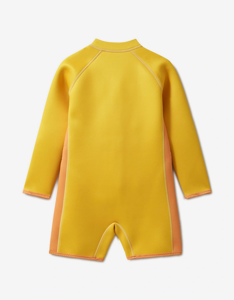 Kids Cub The Lion Wet Suit In Yellow