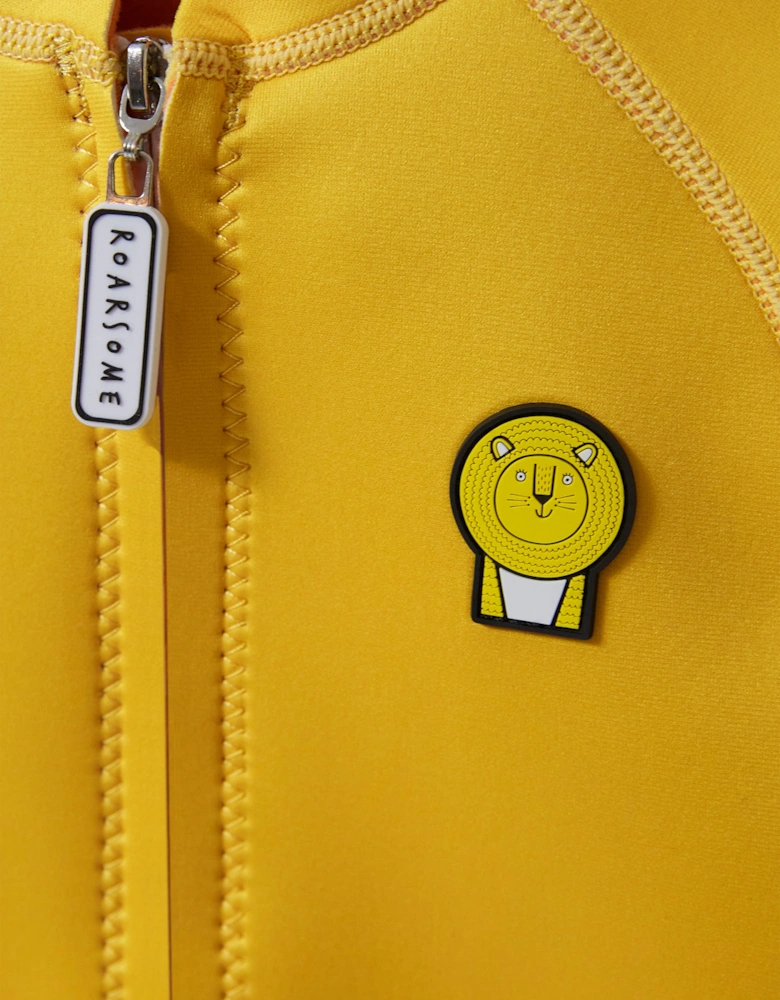 Kids Cub The Lion Wet Suit In Yellow